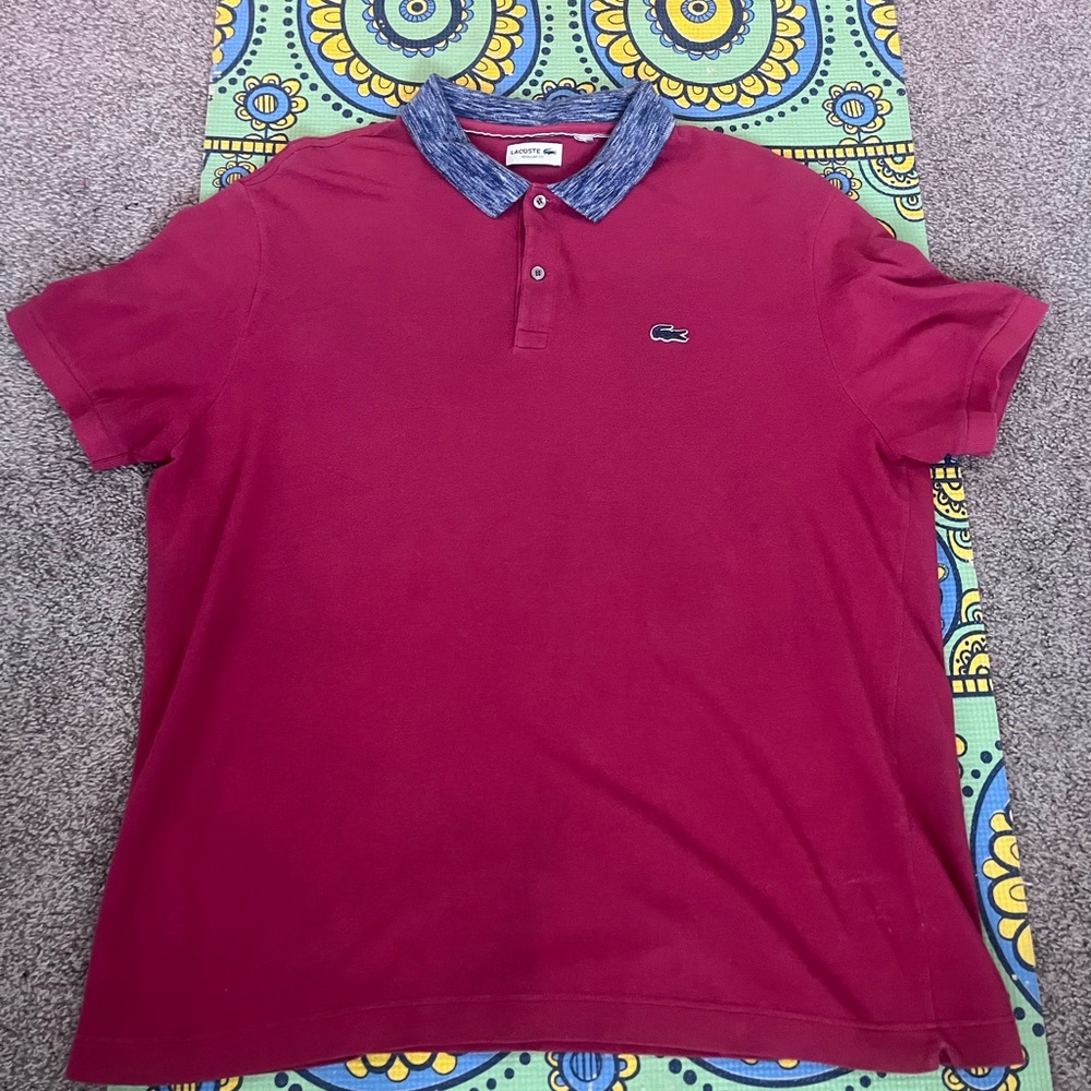 Lacoste Men's Red Polo Shirt